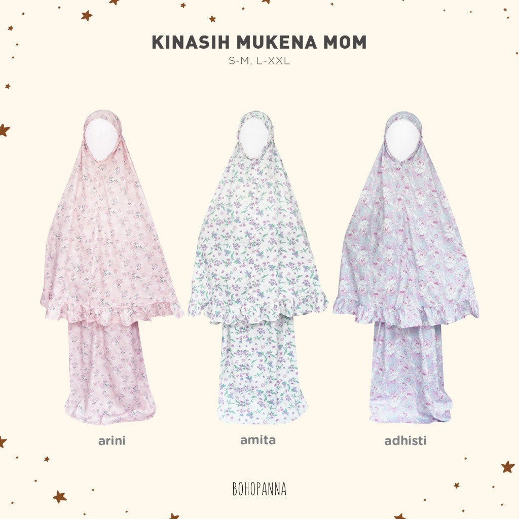 BOHOPANNA - RAYA COLLECTION - KINASIH MUKENA - Mukena Kids & Mom