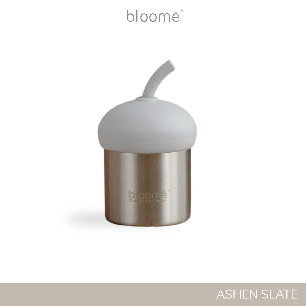 BLOOME – 2in1 Stainless Steel Sippy Cup For Baby Toddler And Kids | Gelas Minum Sedotan Bayi Premium