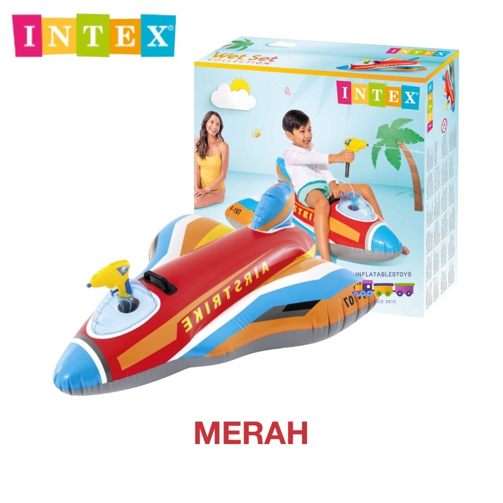 Intex 57531 Mainan Ride On Anak – Airstrike Water Ride / Mainan Kolam Semprotan Air / Mainan Kolam Duduk Anak2 Lucu