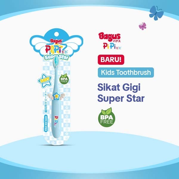 Bagus Toothbrush Sikat Gigi Anak Superstar (Warna Dikirim Random)